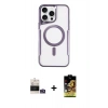 MARSİLYAN™- iPhone 14 Pro Max Kılıf Yadigar Klasik Özel Seri - Siyah Buffer Cam Ekran Koruyucu + Bilvis Titan Kamera Lens - GS