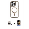 MARSİLYAN™- iPhone 14 Pro Max Kılıf Yadigar Klasik Özel Seri - Siyah Buffer Hayalet Cam Ekran Koruyucu + Bilvis Titan Kamera Lens - GS