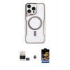 MARSİLYAN™- iPhone 14 Pro Max Kılıf Yadigar Klasik Özel Seri - Siyah Buffer Hayalet Cam Ekran Koruyucu + Bilvis Titan Kamera Lens - GD