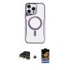 MARSİLYAN™- iPhone 14 Pro Max Kılıf Yadigar Klasik Özel Seri - Siyah Buffer Hayalet Cam Ekran Koruyucu + Raze Metal Kamera Lens - GD