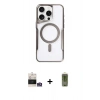 MARSİLYAN™- iPhone 14 Pro Max Kılıf Yadigar Klasik Özel Seri - Siyah Joko Magic 5D Hayalet Cam + Bilvis Titan Kamera Lens - GS