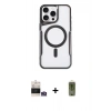MARSİLYAN™- iPhone 14 Pro Max Kılıf Yadigar Klasik Özel Seri - Siyah Joko Magic 5D Hayalet Cam + Bilvis Titan Kamera Lens - GS