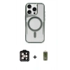 MARSİLYAN™- iPhone 14 Pro Max Kılıf Yadigar Klasik Özel Seri - Siyah Joko Magic 5D Hayalet Cam + PVD Metal Kamera Lens - TU