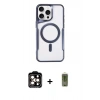 MARSİLYAN™- iPhone 14 Pro Max Kılıf Yadigar Klasik Özel Seri - Siyah Joko Magic 5D Hayalet Cam + PVD Metal Kamera Lens - TU