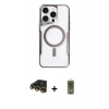 MARSİLYAN™- iPhone 14 Pro Max Kılıf Yadigar Klasik Özel Seri - Siyah Joko Magic 5D Hayalet Cam + Raze Metal Kamera Lens - GD