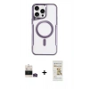 MARSİLYAN™- iPhone 14 Pro Max Kılıf Yadigar Klasik Özel Seri - Siyah Mat Seramik Nano Ekran Koruyucu + Bilvis Titan Kamera Lens - GD