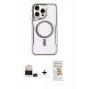 MARSİLYAN™- iPhone 14 Pro Max Kılıf Yadigar Klasik Özel Seri - Siyah Mat Seramik Nano Ekran Koruyucu + Bilvis Titan Kamera Lens - DNMR