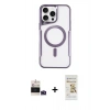 MARSİLYAN™- iPhone 14 Pro Max Kılıf Yadigar Klasik Özel Seri - Siyah Mat Seramik Nano Ekran Koruyucu + Bilvis Titan Kamera Lens - DNMR
