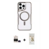 MARSİLYAN™- iPhone 14 Pro Max Kılıf Yadigar Klasik Özel Seri - Siyah Mat Seramik Nano Ekran Koruyucu + Bilvis Titan Kamera Lens - SH