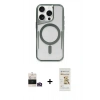 MARSİLYAN™- iPhone 14 Pro Max Kılıf Yadigar Klasik Özel Seri - Siyah Mat Seramik Nano Ekran Koruyucu + Bilvis Titan Kamera Lens - GD