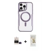 MARSİLYAN™- iPhone 14 Pro Max Kılıf Yadigar Klasik Özel Seri - Siyah Mat Seramik Nano Ekran Koruyucu + Bilvis Titan Kamera Lens - SH