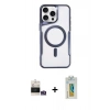 MARSİLYAN™- iPhone 14 Pro Max Kılıf Yadigar Klasik Özel Seri - Siyah Polymer Nano Ekran Koruyucu + Bilvis Titan Kamera Lens - GS