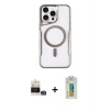 MARSİLYAN™- iPhone 14 Pro Max Kılıf Yadigar Klasik Özel Seri - Siyah Polymer Nano Ekran Koruyucu + Bilvis Titan Kamera Lens - GS