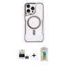 MARSİLYAN™- iPhone 14 Pro Max Kılıf Yadigar Klasik Özel Seri - Siyah Polymer Nano Ekran Koruyucu + Bilvis Titan Kamera Lens - DNMR