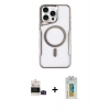 MARSİLYAN™- iPhone 14 Pro Max Kılıf Yadigar Klasik Özel Seri - Siyah Polymer Nano Ekran Koruyucu + Bilvis Titan Kamera Lens - SH
