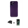MARSİLYAN™- iPhone 14 Pro Max Kılıf Yadigar Yansıma Serisi - Şeffaf 360 Full Body Arka Koruyucu + Raze Metal Kamera Lens - GS