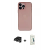 MARSİLYAN™- iPhone 14 Pro Max Kılıf Yadigar Yansıma Serisi - Şeffaf Pasifik Cam Ekran Koruyucu + Raze Metal Kamera Lens - GS