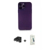 MARSİLYAN™- iPhone 14 Pro Max Kılıf Yadigar Yansıma Serisi - Şeffaf Pasifik Cam Ekran Koruyucu + Raze Metal Kamera Lens - GS