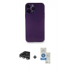 MARSİLYAN™- iPhone 14 Pro Max Kılıf Yadigar Yansıma Serisi - Şeffaf Royal Nano Ekran Koruyucu + Raze Metal Kamera Lens - GS