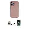 MARSİLYAN™- iPhone 14 Pro Max Kılıf Yadigar Yansıma Serisi - Siyah 360 Mat Full Body Arka Koruyucu + Siyah Bilvis Titan Kamera Lens