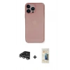 MARSİLYAN™- iPhone 14 Pro Max Kılıf Yadigar Yansıma Serisi - Siyah 6D Mat Seramik Hayalet Nano Ekran Koruyucu + Raze Metal Kamera Lens - GS