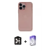 MARSİLYAN™- iPhone 14 Pro Max Kılıf Yadigar Yansıma Serisi - Siyah Bilvis 5in1 3D Magic Cam Ekran Koruyucu + PVD Metal Kamera Lens - TU