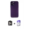MARSİLYAN™- iPhone 14 Pro Max Kılıf Yadigar Yansıma Serisi - Siyah Bilvis 5in1 3D Magic Cam Ekran Koruyucu + PVD Metal Kamera Lens - TU