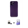 MARSİLYAN™- iPhone 14 Pro Max Kılıf Yadigar Yansıma Serisi - Siyah Bilvis 5in1 5D Magic Hayalet Cam Ekran Koruyucu + Bilvis Titan Kamera Lens - GD