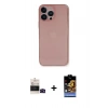 MARSİLYAN™- iPhone 14 Pro Max Kılıf Yadigar Yansıma Serisi - Siyah Buffer Hayalet Cam Ekran Koruyucu + Bilvis Titan Kamera Lens - SH