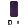 MARSİLYAN™- iPhone 14 Pro Max Kılıf Yadigar Yansıma Serisi - Siyah Joko Magic 5D Hayalet Cam + PVD Metal Kamera Lens - TU