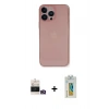 MARSİLYAN™- iPhone 14 Pro Max Kılıf Yadigar Yansıma Serisi - Siyah Polymer Nano Ekran Koruyucu + Bilvis Titan Kamera Lens - GD