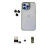 MARSİLYAN™- iPhone 14 Pro Max Kılıf Yankı Asil Serisi - Siyah Joko Magic 5D Hayalet Cam + Bilvis Titan Kamera Lens - GS