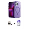 MARSİLYAN™- iPhone 14 Pro Max Kılıf Yankı Çizgi - Siyah Bilvis 5in1 3D Magic Cam Ekran Koruyucu + Bilvis Titan Kamera Lens - GD