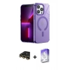 MARSİLYAN™- iPhone 14 Pro Max Kılıf Yankı Çizgi - Siyah Bilvis 5in1 3D Magic Cam Ekran Koruyucu + Raze Metal Kamera Lens - GD