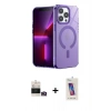 MARSİLYAN™- iPhone 14 Pro Max Kılıf Yankı Çizgi - Siyah Joko 5D Cam + Bilvis Titan Kamera Lens - GD