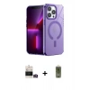 MARSİLYAN™- iPhone 14 Pro Max Kılıf Yankı Çizgi - Siyah Joko Magic 5D Hayalet Cam + Bilvis Titan Kamera Lens - GD