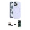 MARSİLYAN™- iPhone 14 Pro Max Kılıf Yankı Form Serisi - Şeffaf 360 Full Body Arka Koruyucu + Bilvis Titan Kamera Lens - GS