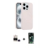MARSİLYAN™- iPhone 14 Pro Max Kılıf Yankı Form Serisi - Şeffaf 360 Full Body Arka Koruyucu + Bilvis Titan Kamera Lens - DNMR