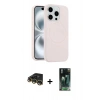 MARSİLYAN™- iPhone 14 Pro Max Kılıf Yankı Form Serisi - Şeffaf 360 Full Body Arka Koruyucu + Raze Metal Kamera Lens - GD
