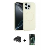 MARSİLYAN™- iPhone 14 Pro Max Kılıf Yankı Form Serisi - Şeffaf 360 Full Body Arka Koruyucu + Raze Metal Kamera Lens - GS