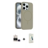 MARSİLYAN™- iPhone 14 Pro Max Kılıf Yankı Form Serisi - Şeffaf Pasifik Cam Ekran Koruyucu + Bilvis Titan Kamera Lens - SH