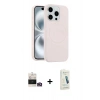 MARSİLYAN™- iPhone 14 Pro Max Kılıf Yankı Form Serisi - Şeffaf Pasifik Cam Ekran Koruyucu + Bilvis Titan Kamera Lens - GD