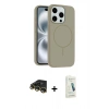 MARSİLYAN™- iPhone 14 Pro Max Kılıf Yankı Form Serisi - Şeffaf Pasifik Cam Ekran Koruyucu + Raze Metal Kamera Lens - GD