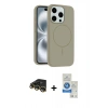 MARSİLYAN™- iPhone 14 Pro Max Kılıf Yankı Form Serisi - Şeffaf Royal Nano Ekran Koruyucu + Raze Metal Kamera Lens - GD