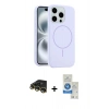 MARSİLYAN™- iPhone 14 Pro Max Kılıf Yankı Form Serisi - Şeffaf Royal Nano Ekran Koruyucu + Raze Metal Kamera Lens - GD