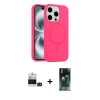 MARSİLYAN™- iPhone 14 Pro Max Kılıf Yankı Form Serisi - Siyah 360 Mat Full Body Arka Koruyucu + Bilvis Titan Kamera Lens - DNMR