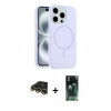 MARSİLYAN™- iPhone 14 Pro Max Kılıf Yankı Form Serisi - Siyah 360 Mat Full Body Arka Koruyucu + Raze Metal Kamera Lens - GD