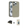 MARSİLYAN™- iPhone 14 Pro Max Kılıf Yankı Form Serisi - Siyah 6D Mat Seramik Hayalet Nano Ekran Koruyucu + Raze Metal Kamera Lens - GD