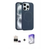 MARSİLYAN™- iPhone 14 Pro Max Kılıf Yankı Form Serisi - Siyah Bilvis 5in1 3D Magic Cam Ekran Koruyucu + Bilvis Titan Kamera Lens - GD