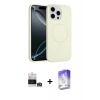 MARSİLYAN™- iPhone 14 Pro Max Kılıf Yankı Form Serisi - Siyah Bilvis 5in1 3D Magic Cam Ekran Koruyucu + Bilvis Titan Kamera Lens - GS